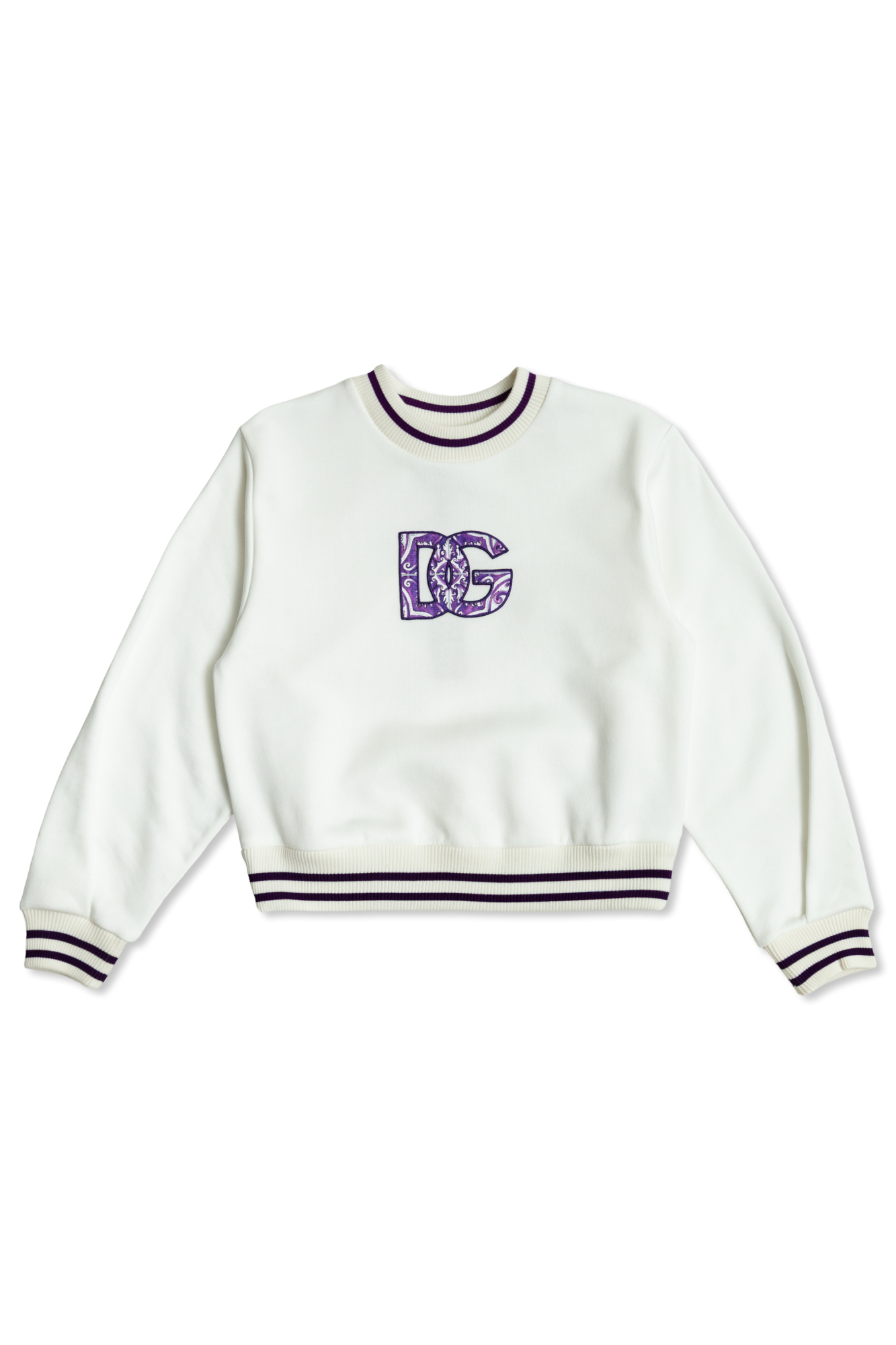 White Sweatshirt with logo Dolce & Gabbana Kids - Vitkac AS